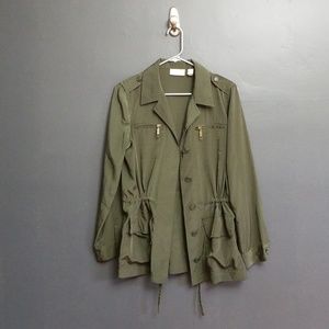Green Drawstring Coat
